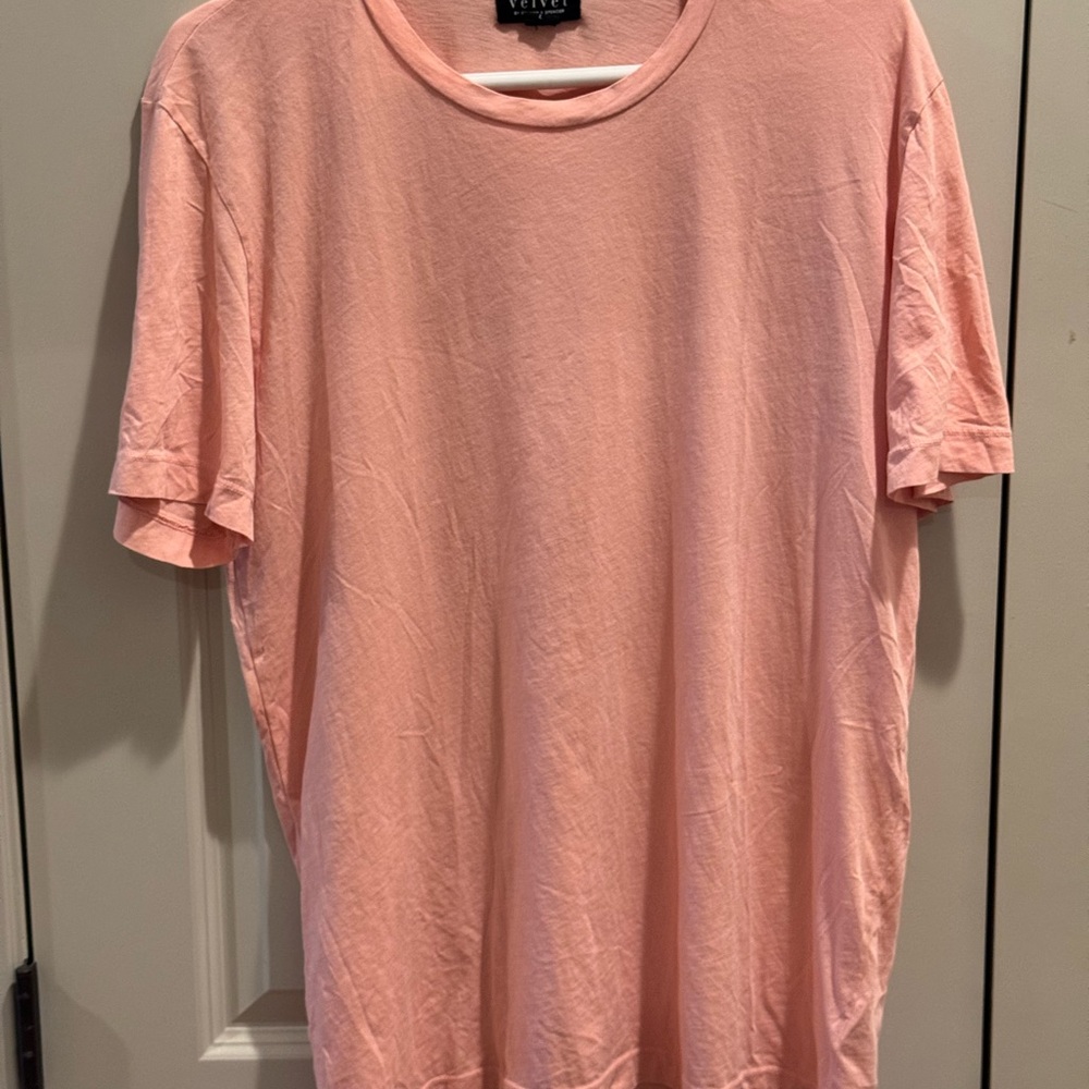 Velvet by Graham & Spencer Light Pink Short Sleeve Tee